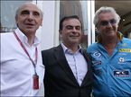 Боссы Renault: Ален Дасса, Карлос Гон и Флавио Бриаторе