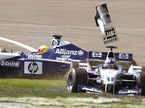 Столкновение Ральфа Шумахера и Хуана-Пабло Монтойи на втором круге Гран-при США