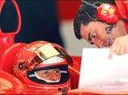 Михаэль Шумахер на тестах в Барселоне