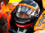 Фернандо Алонсо за рулём машины команды Andretti в цветах McLaren на тестах в Индианаполисе