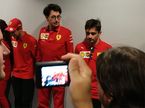 Маттиа Бинотто и гонщики Ferrari на встрече с прессой после Гран При России, фото Михаила Смирнова