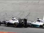 Столкновение машин Дженсона Баттона и Льюиса Хэмилтона на 30-м круге Гран При Германии