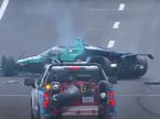 Спасатели очень быстро прибыли на место аварии Маркуса Эриксона, кадр из видео IndyCar