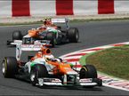 Пилоты Force India Нико Хюлкенберг и Пол ди Реста на Гран При Испании 2012