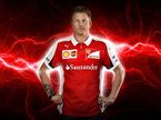 Кими Райкконен в новой униформе Ferrari