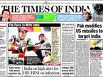 Газета The Times of India