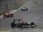 Михаэль Шумахер на трассе Гран При Кореи