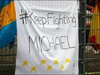 Плакат болельщиков в поддержку Михаэля Шумахера