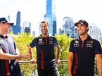 Макс Ферстаппен, Даниэль Риккардо и Серхио Перес, фото пресс-службы Red Bull
