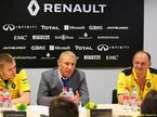 Сергей Сироткин, Борис Ротенберг и Фредерик Вассёр на пресс-конференции в моторхоуме Renault
