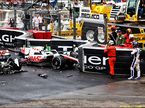 Разбитая машина Мика Шумахера в Монако