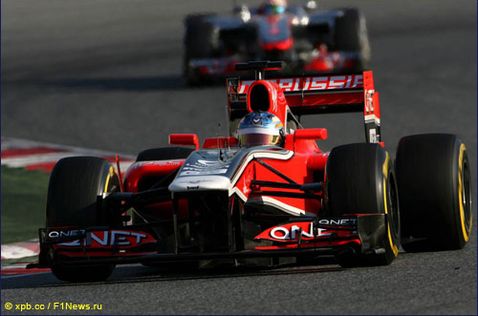 Шарль Пик на тестах Ф1 в Барселоне