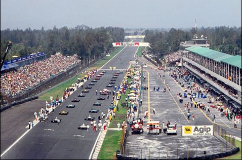 Стартовое поле Гран При Мексики, 1991 год