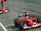 Финиш Рубенса Баррикелло и Михаэля Шумахера на Гран При Венгрии 2002 года