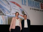 Джейн Картер и Пьер Фийон на презентации фильма Ле-Ман'66