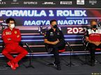 Маттиа Бинотто (Ferrari), Кристиан Хорнер (Red Bull) и Фредерик Вассёр (Alfa Romeo)