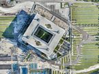Вид строительной площадки вокруг Hard Rock Stadium с воздуха, фото пресс-службы Гран При Майами