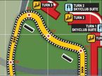 Схема трех первых поворотов Гран При Сингапура