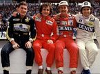 Айртон Сенна, Ален Прост, Найджел Мэнселл и Нельсон Пике, Гран При Португалии, 1986 год