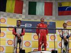 Подиум первой гонки GP2 в Бельгии: Вандорн, Марчьелло, Чекотто