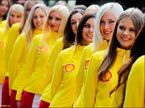 Девушки на стартовом поле Гран При Бельгии