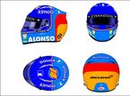 Эскиз раскраски шлема Фернандо Алонсо
