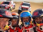 Экипажи Toyota перед началом ралли-рейда в Марокко