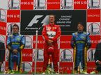 Михаэль Шумахер, Фернандо Алонсо и Джанкарло Физикелла на подиуме Гран При Китая, 2006 год, фото XPB