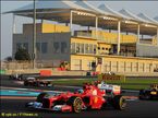 Пилоты Ferrari на трассе Гран При Абу-Даби