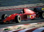 Михаэль Шумахер на тестах за рулём Ferrari 412T2