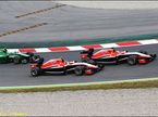 Пилоты Marussia и Маркус Эриксон на Гран При Испании