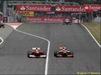 Борьба Фелипе Массы и Льюиса Хэмилтона на Гран При Испании 2012