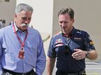 Чейз Кэри, новый глава Formula One Group, и Кристиан Хорнер, руководитель Red Bull Racing