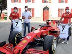 Гонщики Ferrari и Криштиану Роналду, фото пресс-службы Ferrari
