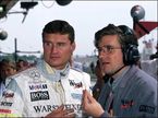 Пэт Фрай (справа) и Дэвид Култхард, Гран При Испании 2000 г.
