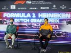 Себастьян Феттель и Даниэль Риккардо на пресс-конференции FIA