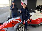 Эмерсон Фиттипальди и его 13-летий сын Эммо на тестах Ф4 в Испании