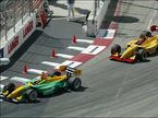 Тимо Глок преследует соперника на трассе в Лонг-Бич. Champ Car, 2005-й год
