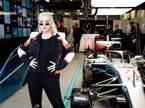 Кристина Агилера в боксах Mercedes в дни Гран При Азербайджана