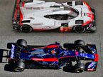 Машины Porsche LMP1 и Toro Rosso