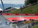 Инцидент в первом повороте на Гран При Австрии