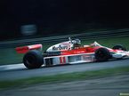 Джеймс Хант за рулём McLaren M23 на Гран При Италии в Монце, 1976 год