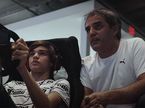 Хуан-Пабло Монтойя и его сын Себастьян, скриншот из видеоинтервью The Race