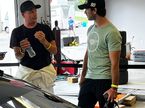Кими Райкконен и Даниэль Суарес, гонщик основного состава Trackhouse Racing, на тестах в Вирджинии 