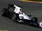 Камуи Кобаяши на тестах в Валенсии за рулем BMW Sauber C29