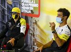 Даниэль Риккардо и Эстебан Окон на пресс-конференции FIA в Монце