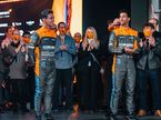 Ландо Норрис и Даниэль Риккардо на презентации новой машины McLaren, фото-пресс-службы команды