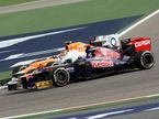 Гран При Бахрейна. Даниэль Риккардо и Нико Хюлкенберг (Force India)