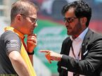 Мохаммед бен Сулайем, президент FIA (справа), и Андреас Зайдль, руководитель команды McLaren
