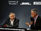Жан Тодт и Чейз Кэри на пресс-конференции в Мельбурне